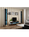 cama meble Szafka RTV VIGO NEW '140' 30/140/40 biały/czarpoł - nr 8