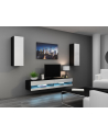 cama meble Szafka RTV VIGO NEW '140' 30/140/40 czarny/biały pł - nr 10