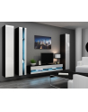 cama meble Szafka RTV VIGO NEW '140' 30/140/40 czarny/biały pł - nr 18