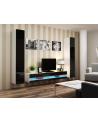 cama meble Szafka RTV VIGO NEW '180' 30/180/40 biały/czarny pł - nr 8