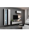 cama meble Szafka RTV VIGO NEW '180' 30/180/40 czarny/biały pł - nr 4