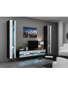 cama meble Szafka RTV VIGO NEW '180' 30/180/40 czarny/biały pł - nr 5