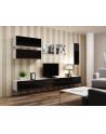 cama meble Szafka RTV VIGO '140' 30/140/40 biały/czarny połysk - nr 16