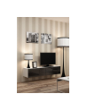 cama meble Szafka RTV VIGO '140' 30/140/40 biały/czarny połysk - nr 1