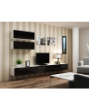 cama meble Szafka RTV VIGO '140' 30/140/40 biały/czarny połysk - nr 26