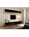 cama meble Szafka RTV VIGO '140' 30/140/40 biały/czarny połysk - nr 30