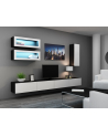 cama meble Szafka RTV VIGO '140' 30/140/40 czarny/biały połysk - nr 26
