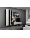 cama meble Szafka RTV VIGO '140' 30/140/40 czarny/biały połysk - nr 29