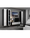 cama meble Szafka RTV VIGO '140' 30/140/40 czarny/biały połysk - nr 3