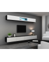 cama meble Szafka RTV VIGO '140' 30/140/40 czarny/biały połysk - nr 8