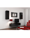 cama meble Szafka RTV VIGO '140' 30/140/40 czarny/czarny poł - nr 19