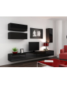 cama meble Szafka RTV VIGO '140' 30/140/40 czarny/czarny poł - nr 1