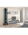 cama meble Regał VIGO NEW 180/40/30 biały/czarny połysk - nr 2