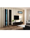 cama meble Regał VIGO NEW 180/40/30 biały/czarny połysk - nr 7