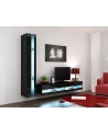 cama meble Regał VIGO NEW 180/40/30 czarny/czarny połysk - nr 4