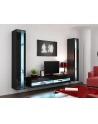 cama meble Regał VIGO NEW 180/40/30 czarny/czarny połysk - nr 9