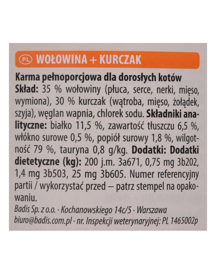 ANIMONDA Carny Adult smak: wołowina i kurczak 800g główny