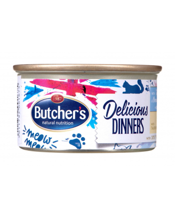 BUTCHER'S Classic Delicious Dinners z tuńczykiem i rybą morską - puszka 85g