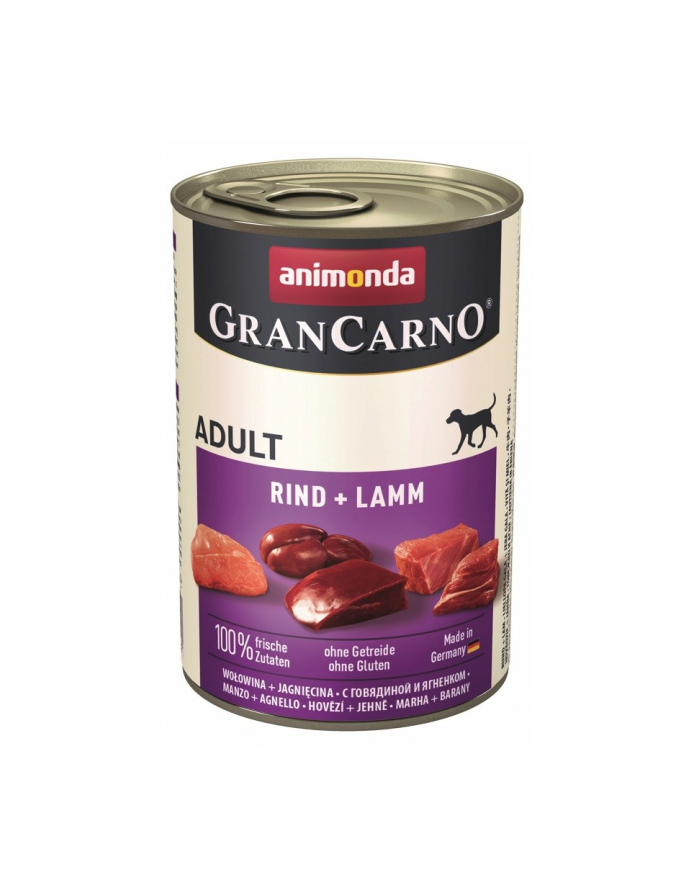 ANIMONDA Grancarno Adult smak: wołowina i jagnięcina 400g - mokra karma dla psa główny