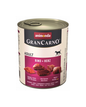 ANIMONDA Grancarno Adult smak: wołowina i serca 800g
