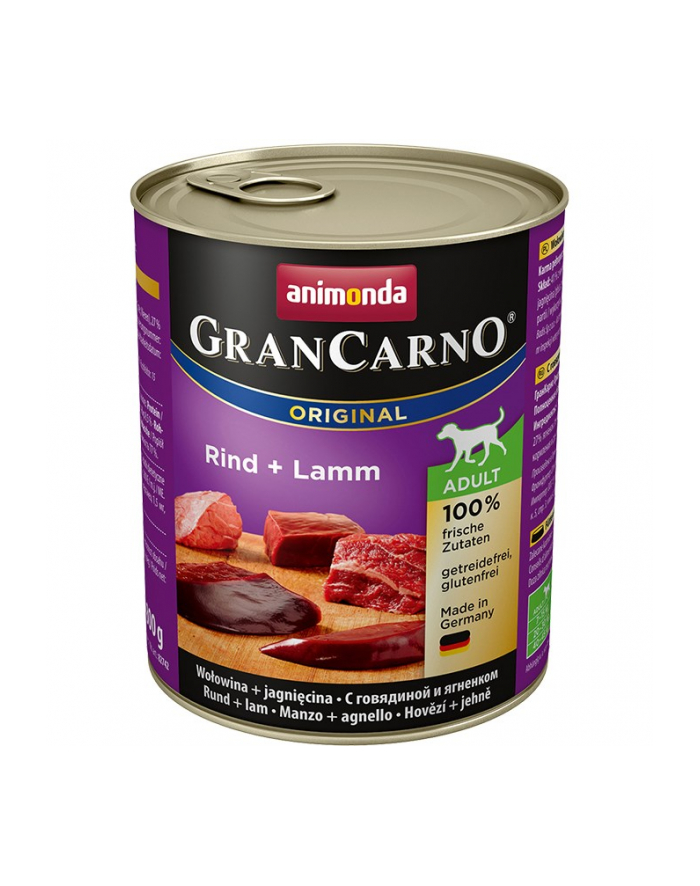 ANIMONDA Grancarno Adult smak: wołowina i jagnięcina 800g - mokra karma dla psa główny