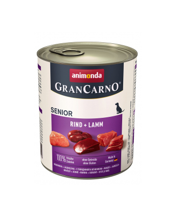 ANIMONDA GranCarno Senior smak: wołowina i jagnięcina - puszka 800g