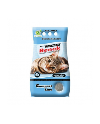 CERTECH Super Benek Compact Naturalny - żwirek dla kota zbrylający 5l