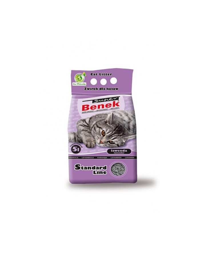 CERTECH Super Benek Standard Lawenda - żwirek dla kota zbrylający 5l główny