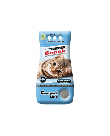 CERTECH Super Benek Compact Naturalny - żwirek dla kota zbrylający 10l