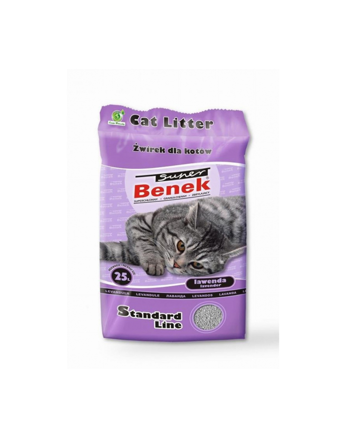 CERTECH Super Benek Standard Lawenda - żwirek dla kota zbrylający 25l (20kg) główny