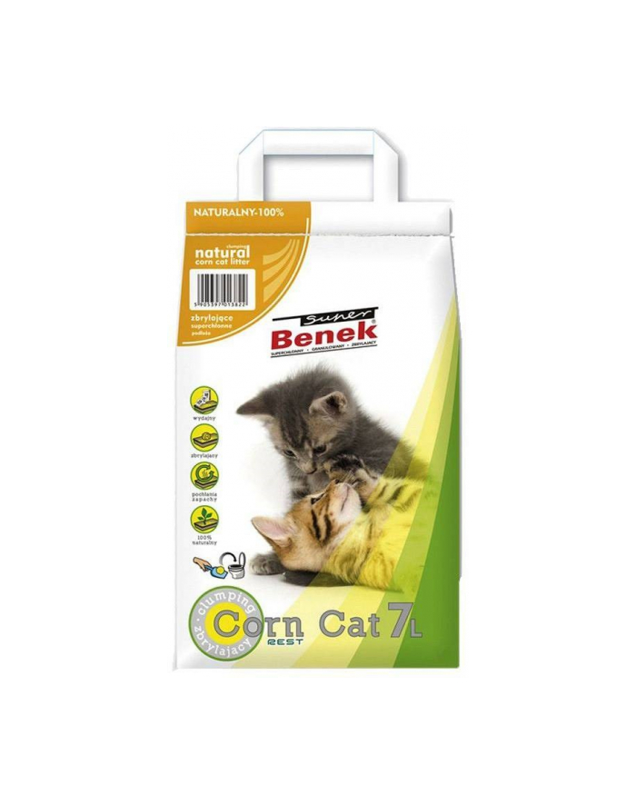 CERTECH Super Benek Corn Cat - żwirek kukurydziany zbrylający 7l główny