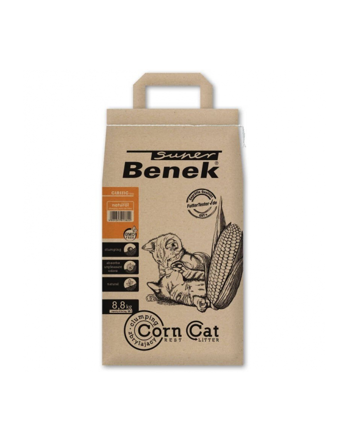CERTECH Super Benek Corn Cat - żwirek kukurydziany zbrylający 14l główny