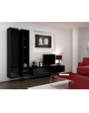 cama meble Zestaw VIGO 3 czarny/czarny połysk - nr 1