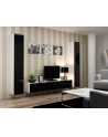 cama meble Zestaw VIGO 4 biały/czarny połysk - nr 1