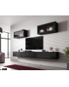 cama meble Zestaw VIGO SLANT 3 czarny/czarny połysk - nr 1