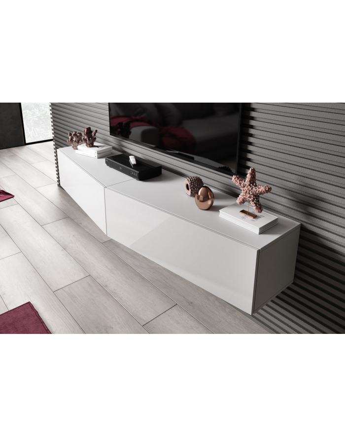 cama meble Zestaw VIGO SLANT 6 biały/biały połysk główny