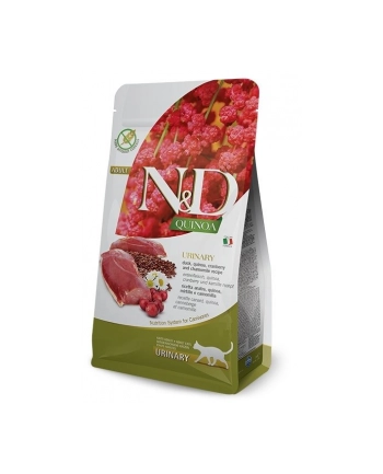 FARMINA N'D CAT QUINOA URINARY DUCK - z kaczką  quinoa  żurawiną i rumiankiem  - sucha karma dla kota - 5kg