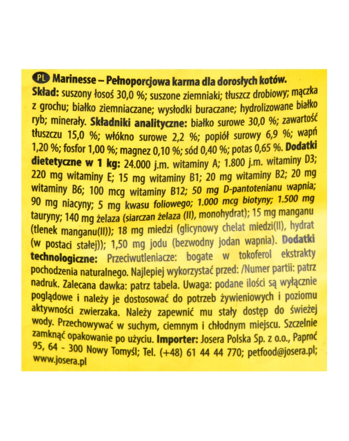 JOSERA Marinesse - 2kg główny