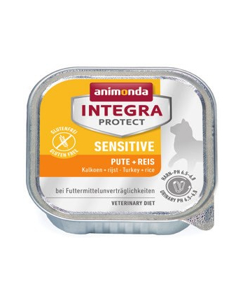 ANIMONDA Integra Protect Sensitive dla kota smak: indyk z ryżem - tacka 100g