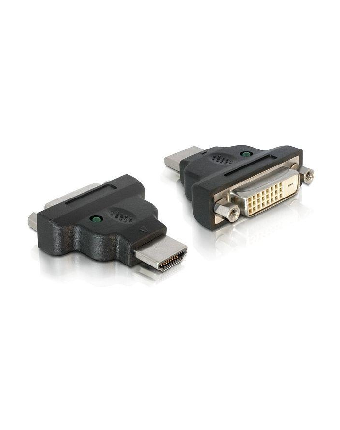Adapter Delock HDMI - DVI-D(24+1) M/F czarny główny