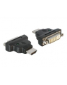 Adapter Delock HDMI - DVI-D(24+1) M/F czarny - nr 2
