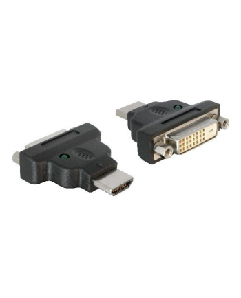 Adapter Delock HDMI - DVI-D(24+1) M/F czarny