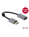 Kabel adapter Delock DisplayPort 1.4 - HDMI M/F 0,2m szary 4K 60Hz - nr 1