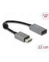 Kabel adapter Delock DisplayPort 1.4 - HDMI M/F 0,2m szary 4K 60Hz - nr 7