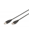 Kabel drukarkowy USB Digitus 2.0 A/M - USB B/M, 1,8m, miedź, czarny - nr 1