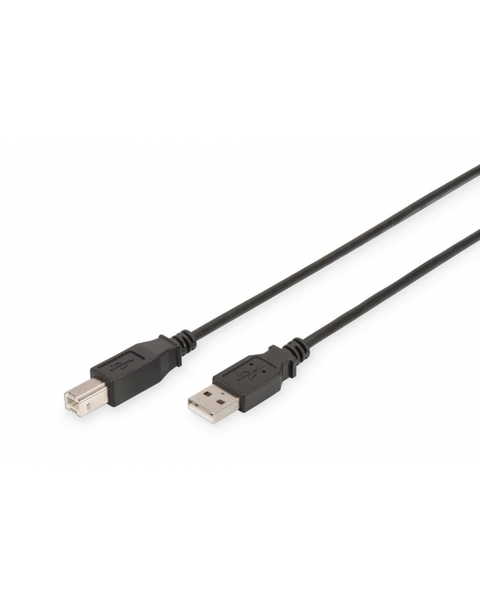 Kabel drukarkowy USB Digitus 2.0 A/M - USB B/M, 1,8m, miedź, czarny główny
