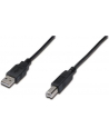 Kabel drukarkowy USB Digitus 2.0 A/M - USB B/M, 1,8m, miedź, czarny - nr 4