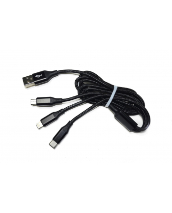 Kabel Msonic MLU621 3w1 Mircro USB/USB C/ Lightning