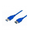 Kabel USB 3.0 MediaRange MRCS151 Plug A/Socket A, 1,8m, niebieski - nr 2