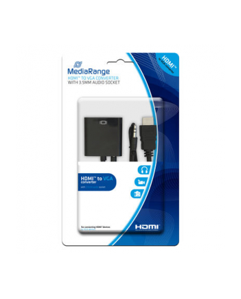 Konwerter HDMI-VGA MediaRange MRCS167 with 3.5mm audio socket czarny